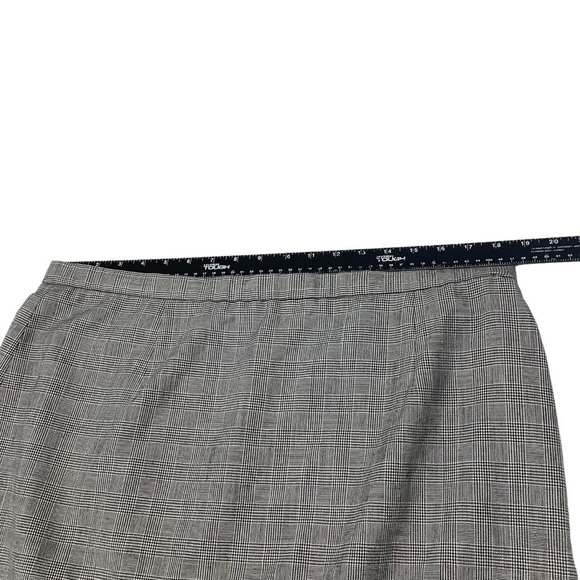 Pendleton Virgin Wool Gray Plaid Midi Skirt Size 16W Office Career Pencil NWT - Picture 7 of 9